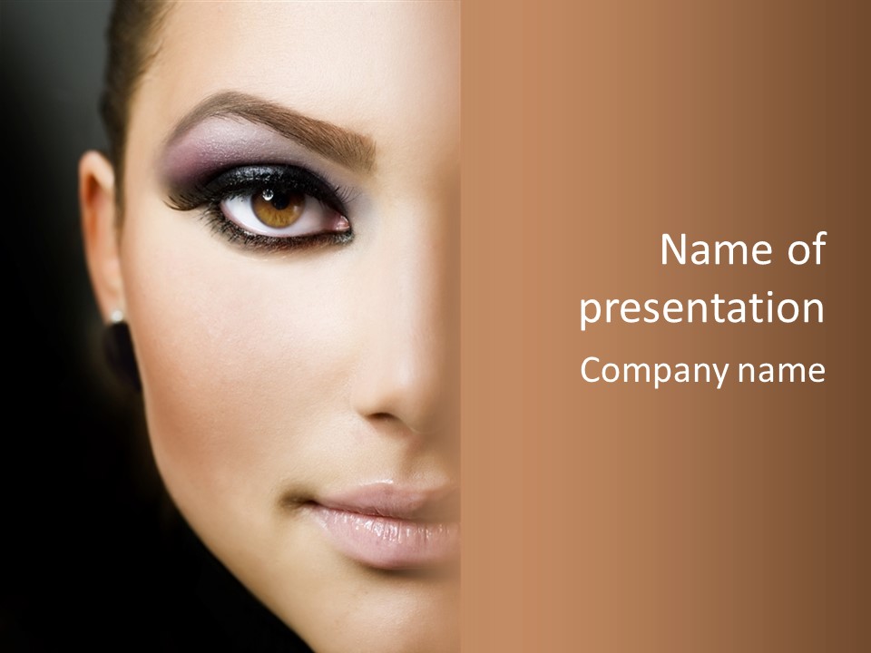 Eyes Black Luxury PowerPoint Template