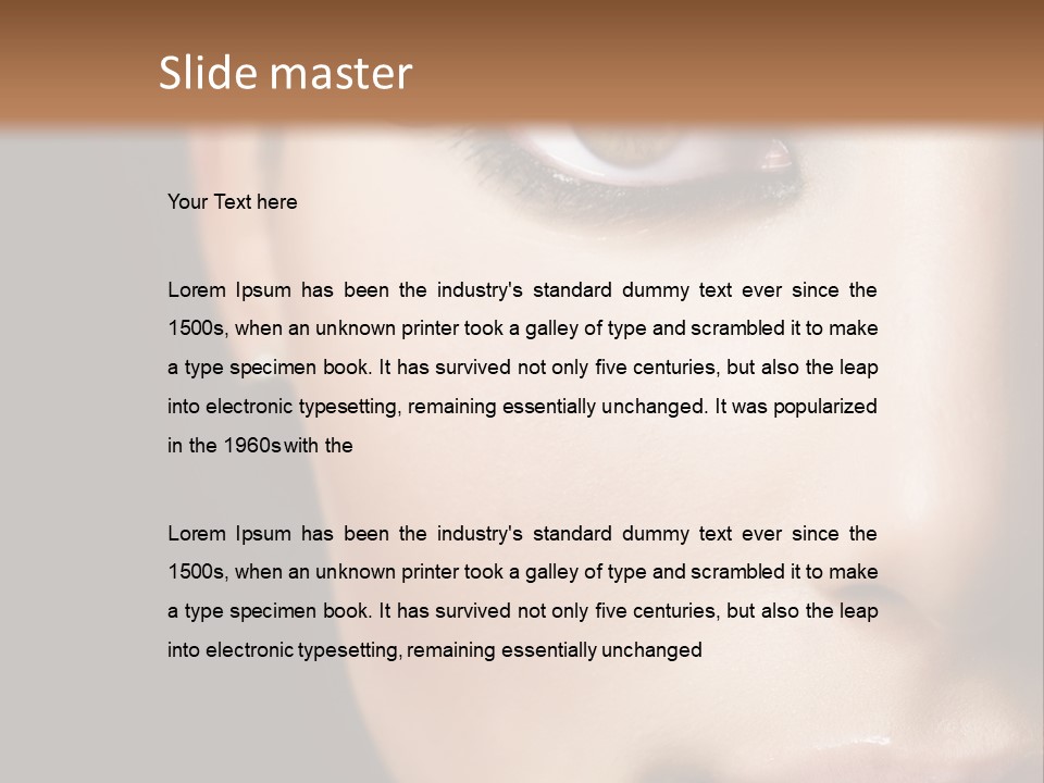Eyes Black Luxury PowerPoint Template
