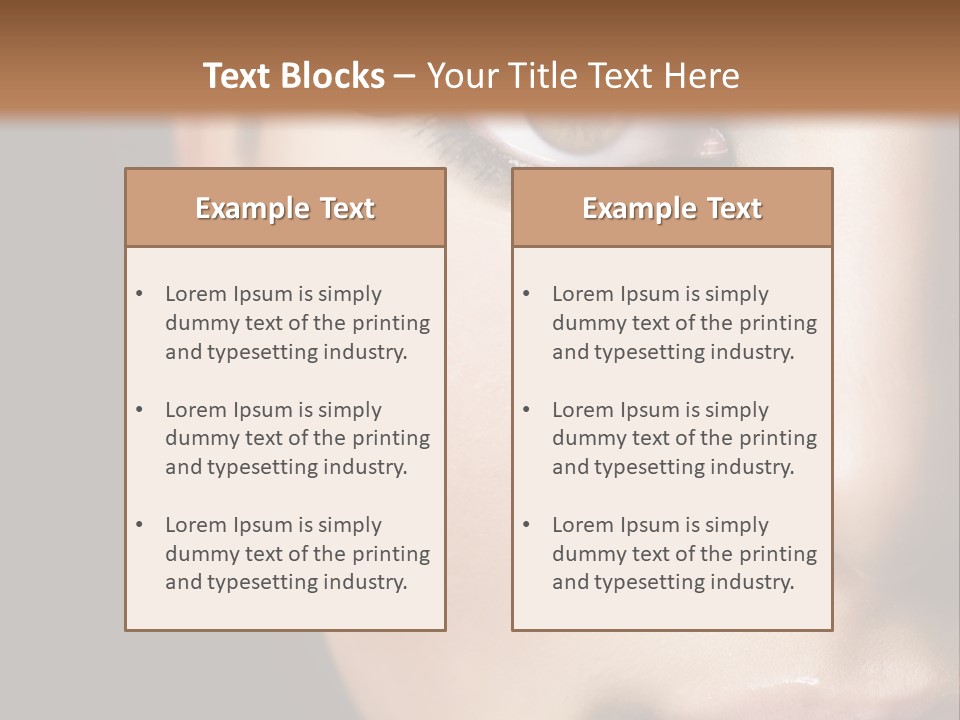 Eyes Black Luxury PowerPoint Template