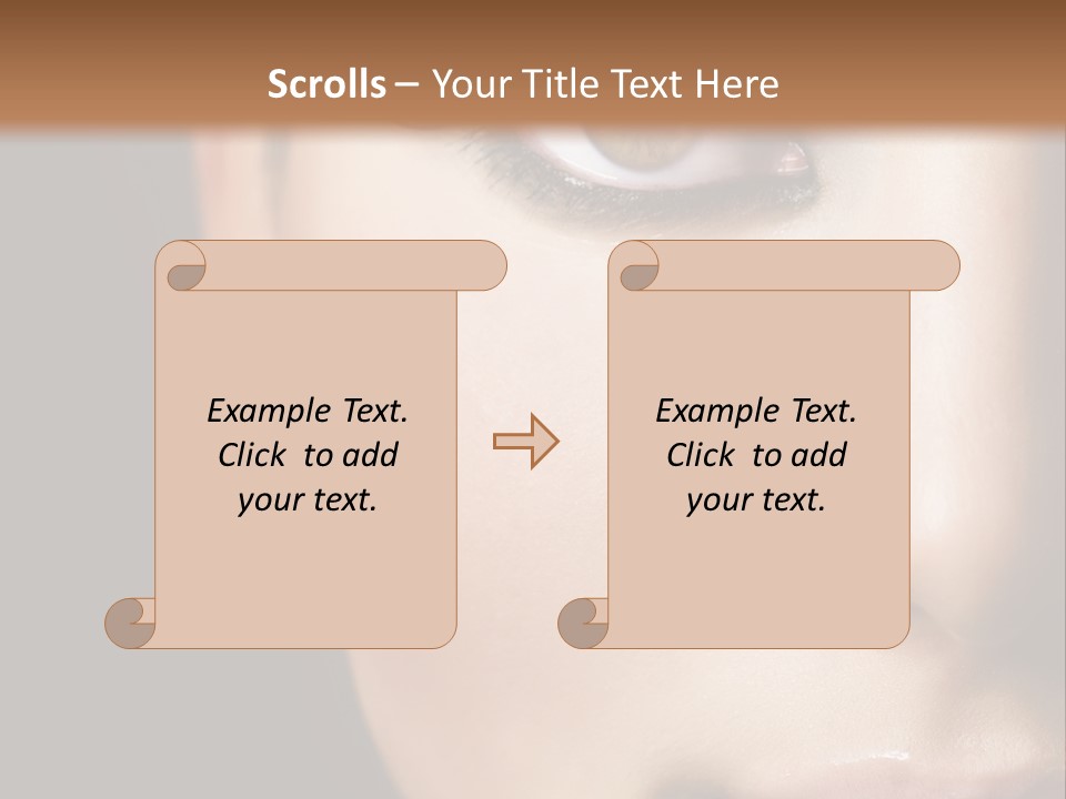 Eyes Black Luxury PowerPoint Template