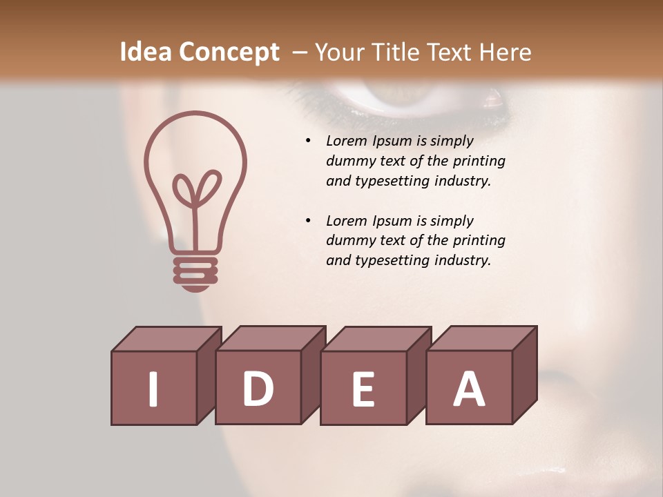 Eyes Black Luxury PowerPoint Template