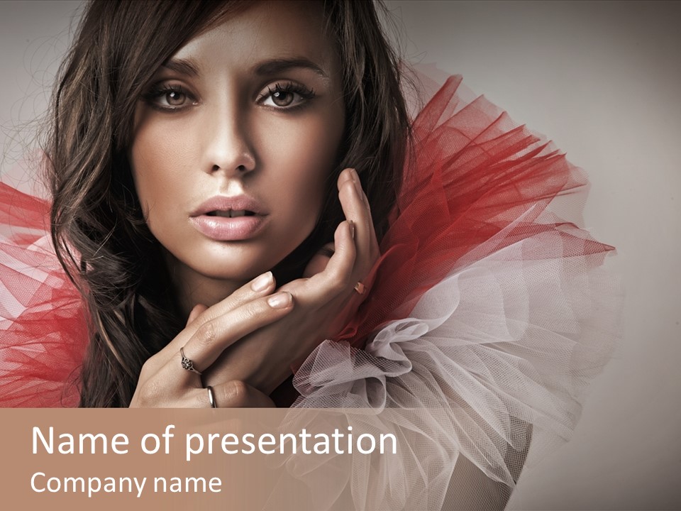 Figure Fresh Posing PowerPoint Template