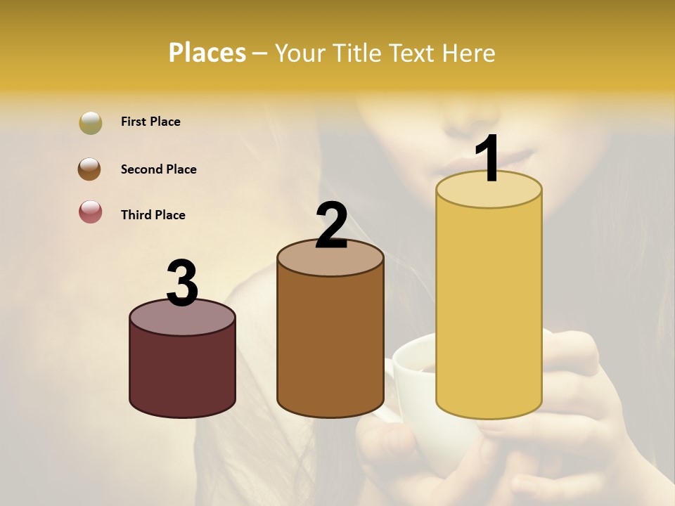 Girl Aromatic Caucasian PowerPoint Template