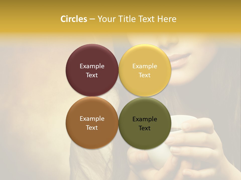 Girl Aromatic Caucasian PowerPoint Template