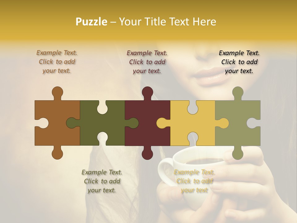 Girl Aromatic Caucasian PowerPoint Template