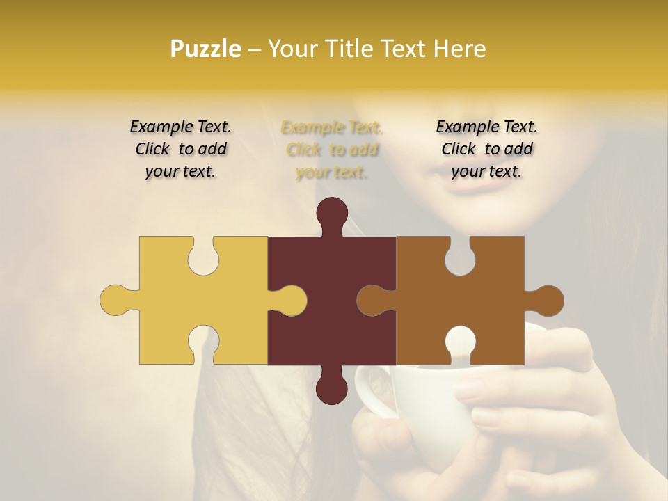 Girl Aromatic Caucasian PowerPoint Template