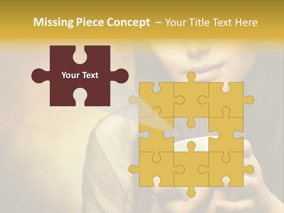 Girl Aromatic Caucasian PowerPoint Template