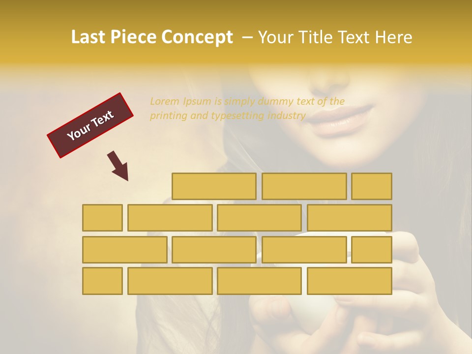 Girl Aromatic Caucasian PowerPoint Template
