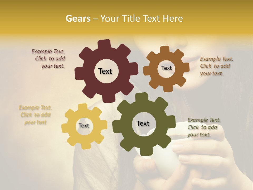 Girl Aromatic Caucasian PowerPoint Template