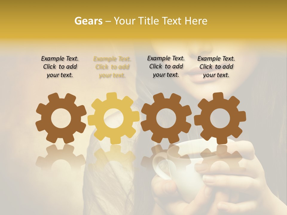 Girl Aromatic Caucasian PowerPoint Template