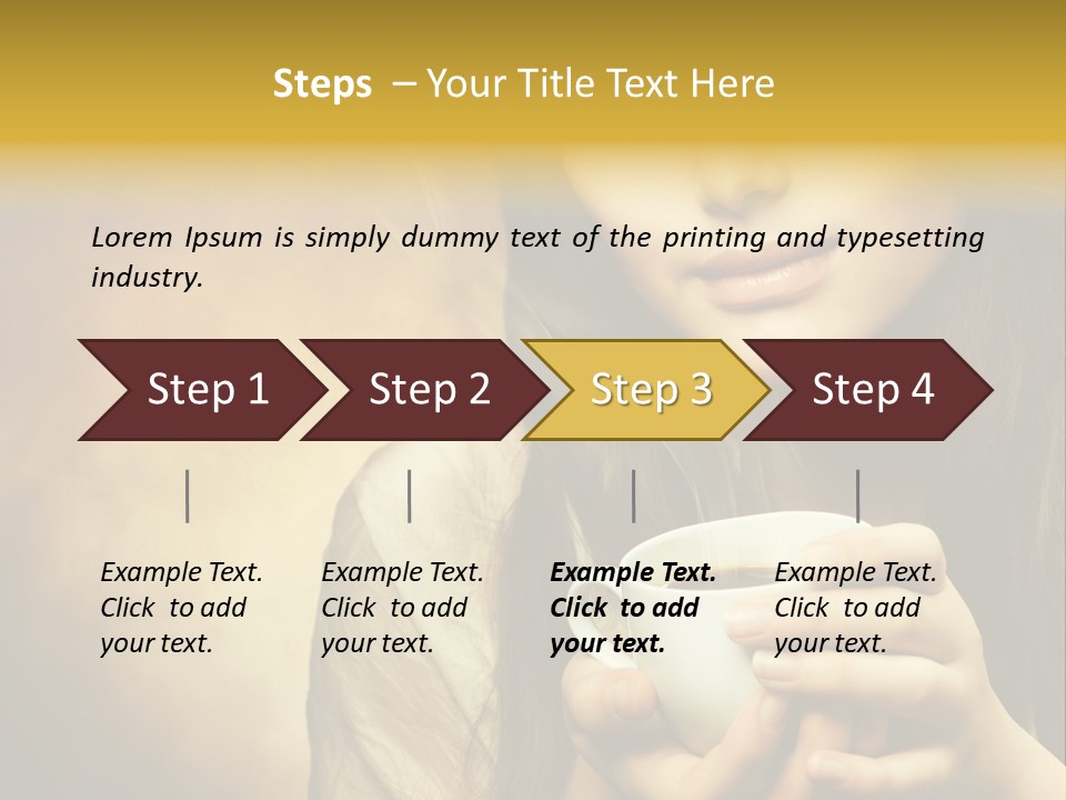 Girl Aromatic Caucasian PowerPoint Template