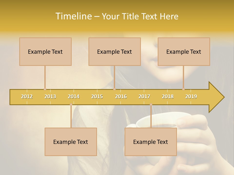 Girl Aromatic Caucasian PowerPoint Template