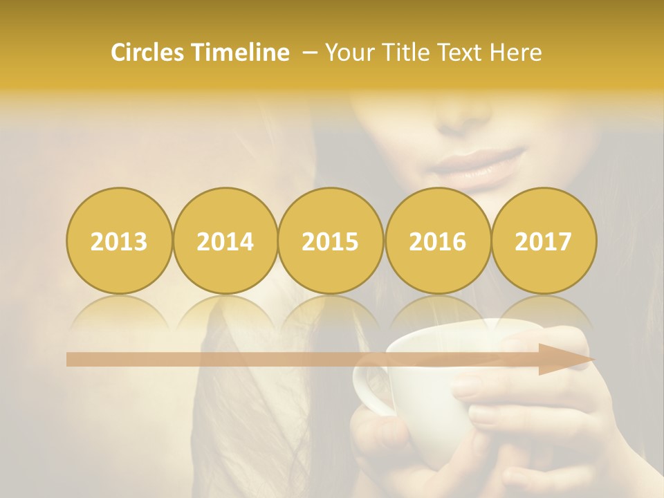 Girl Aromatic Caucasian PowerPoint Template