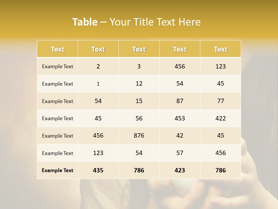 Girl Aromatic Caucasian PowerPoint Template