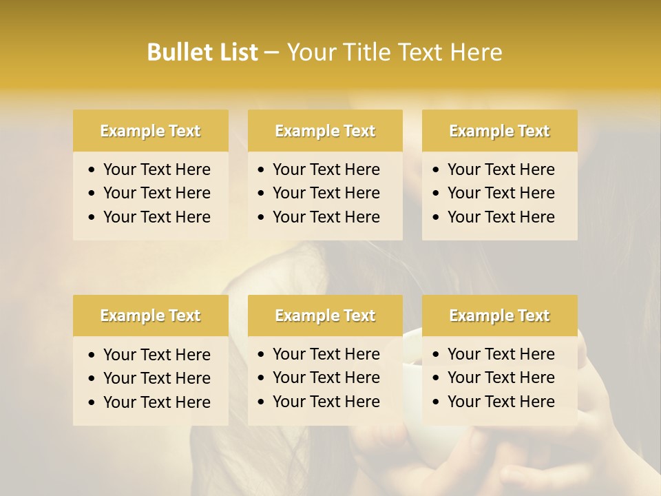 Girl Aromatic Caucasian PowerPoint Template