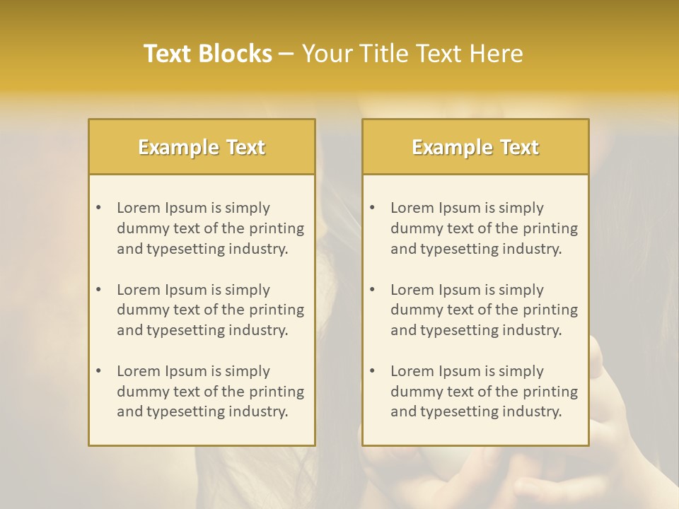 Girl Aromatic Caucasian PowerPoint Template