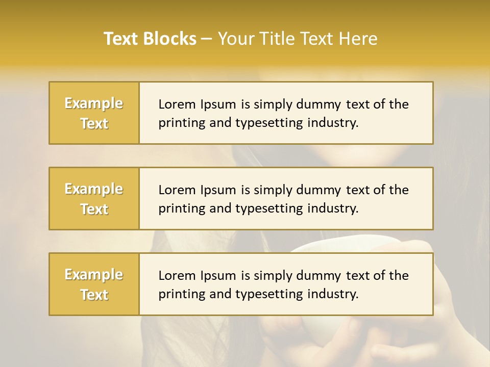 Girl Aromatic Caucasian PowerPoint Template