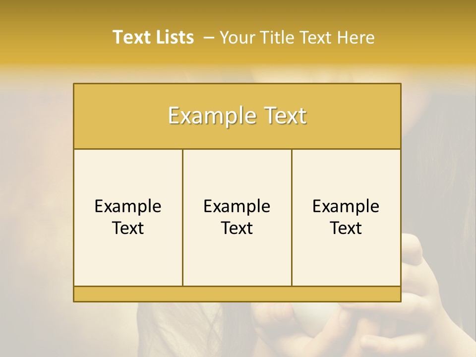Girl Aromatic Caucasian PowerPoint Template