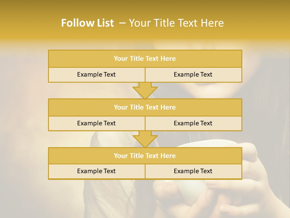 Girl Aromatic Caucasian PowerPoint Template