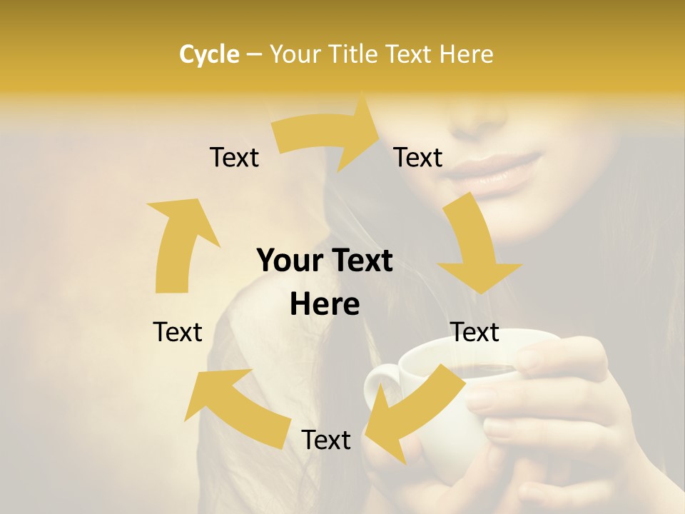 Girl Aromatic Caucasian PowerPoint Template