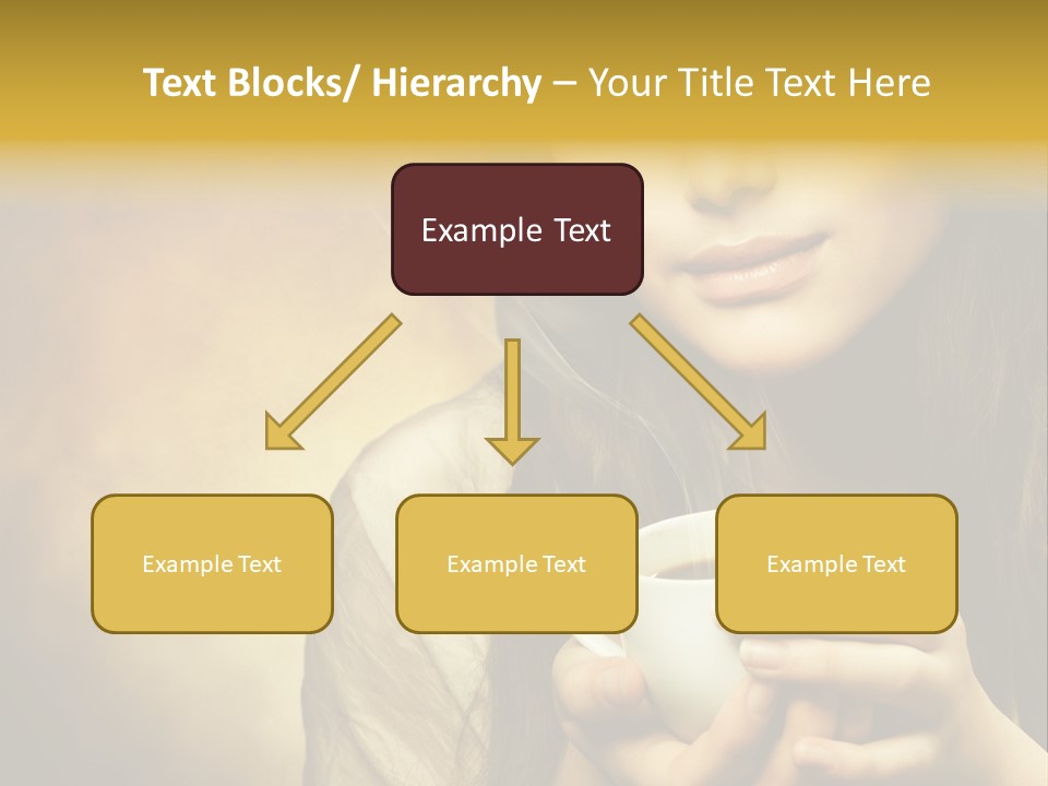 Girl Aromatic Caucasian PowerPoint Template