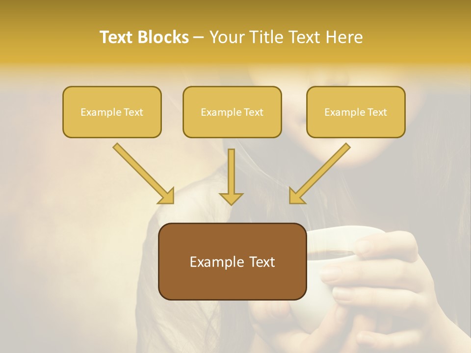 Girl Aromatic Caucasian PowerPoint Template