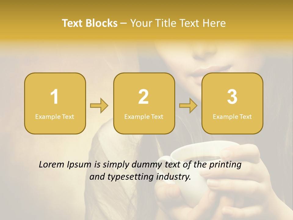 Girl Aromatic Caucasian PowerPoint Template