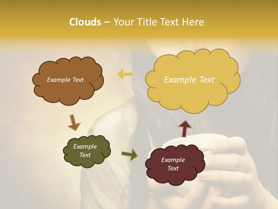 Girl Aromatic Caucasian PowerPoint Template