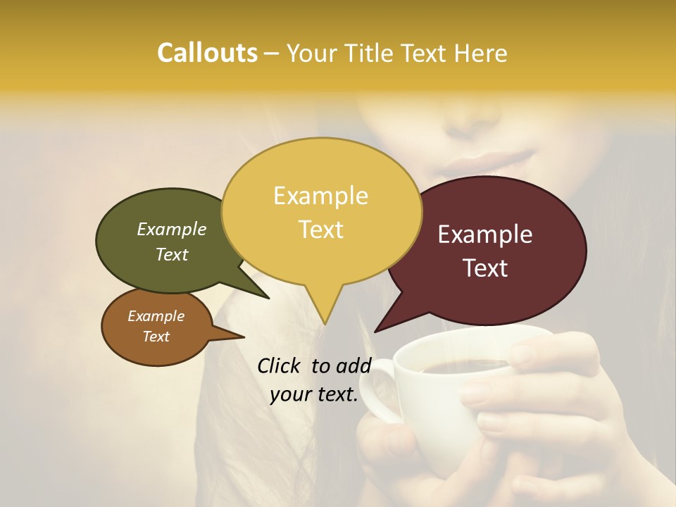 Girl Aromatic Caucasian PowerPoint Template