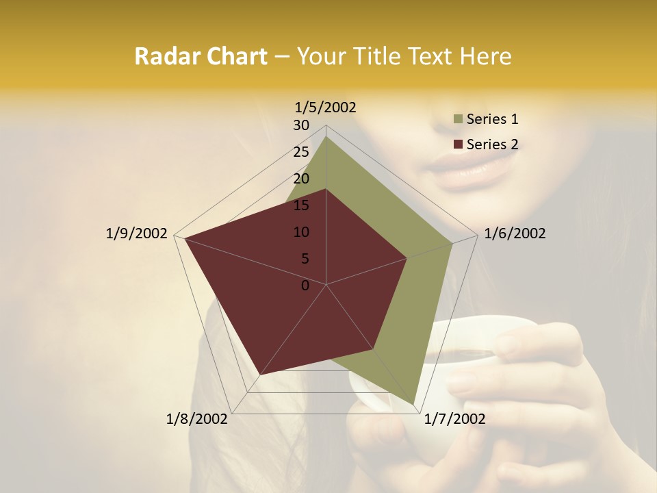 Girl Aromatic Caucasian PowerPoint Template