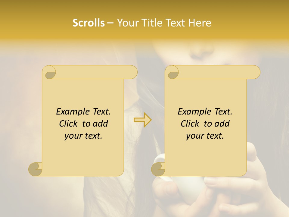 Girl Aromatic Caucasian PowerPoint Template