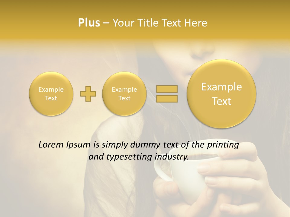 Girl Aromatic Caucasian PowerPoint Template