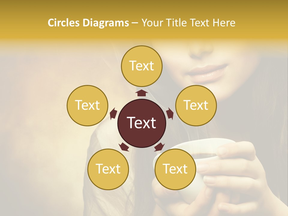 Girl Aromatic Caucasian PowerPoint Template