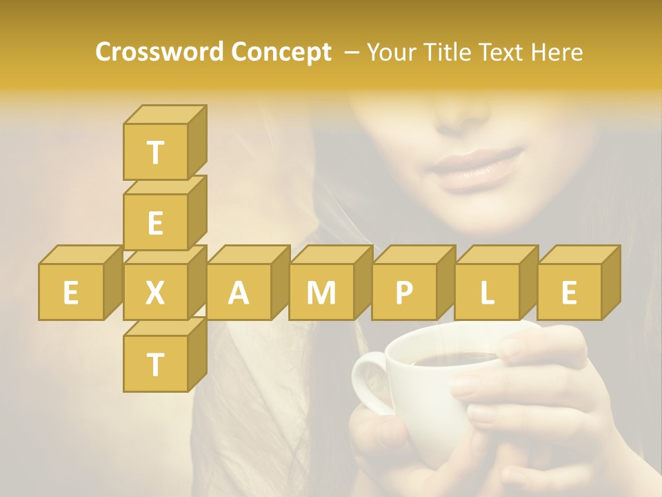 Girl Aromatic Caucasian PowerPoint Template