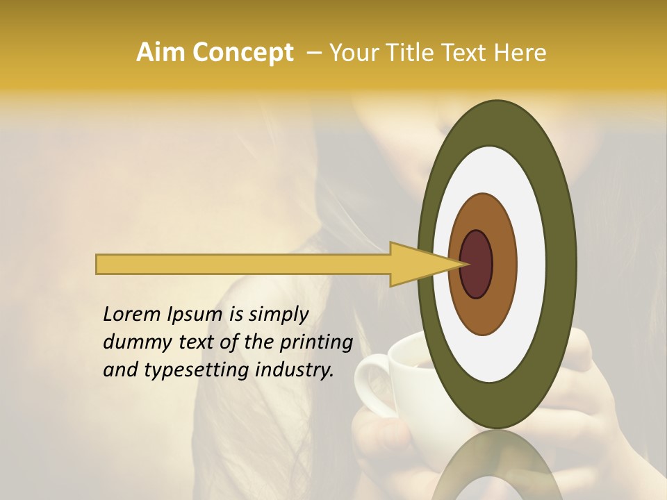 Girl Aromatic Caucasian PowerPoint Template