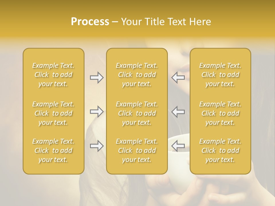 Girl Aromatic Caucasian PowerPoint Template