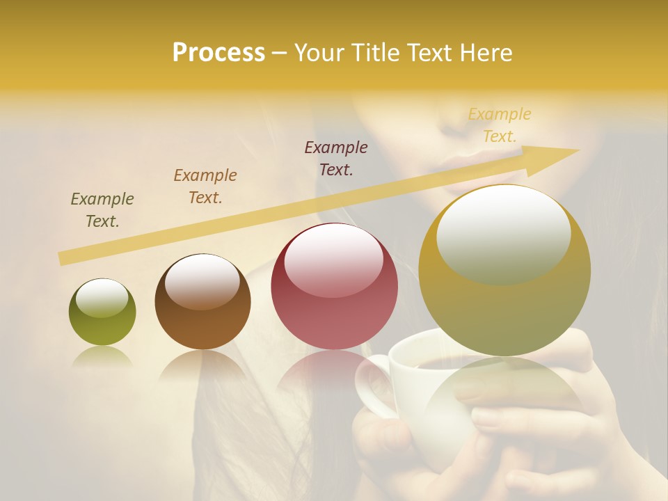 Girl Aromatic Caucasian PowerPoint Template