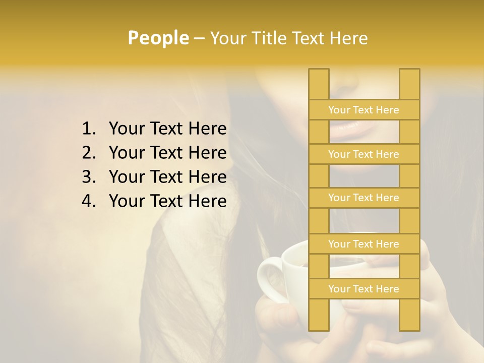 Girl Aromatic Caucasian PowerPoint Template