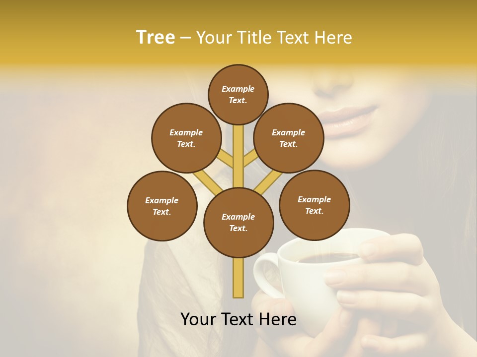 Girl Aromatic Caucasian PowerPoint Template