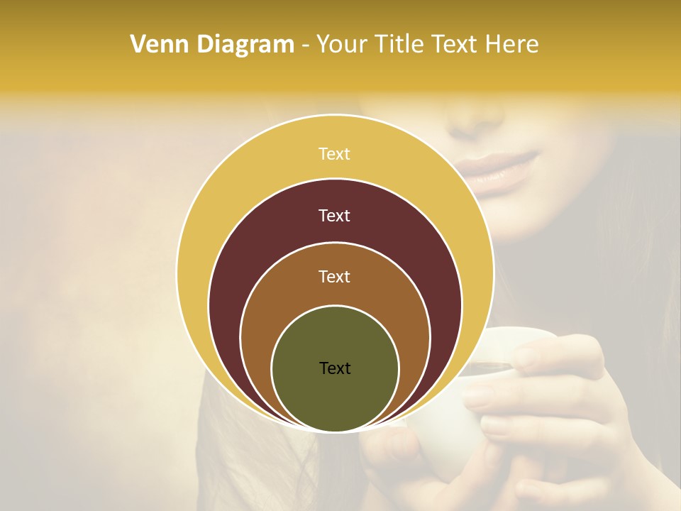 Girl Aromatic Caucasian PowerPoint Template