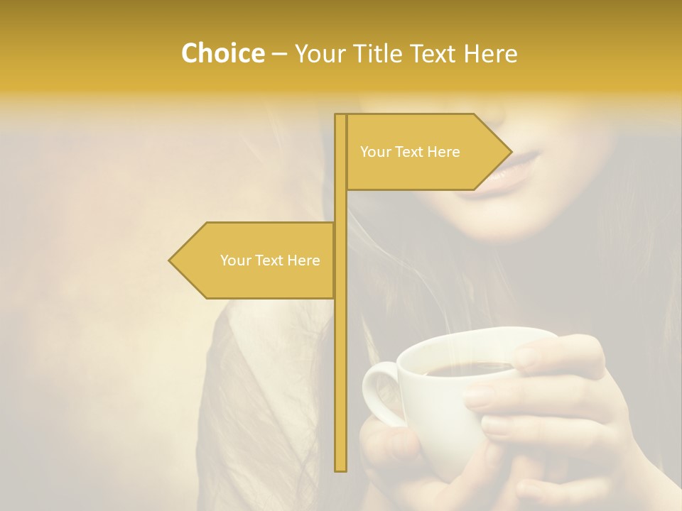 Girl Aromatic Caucasian PowerPoint Template