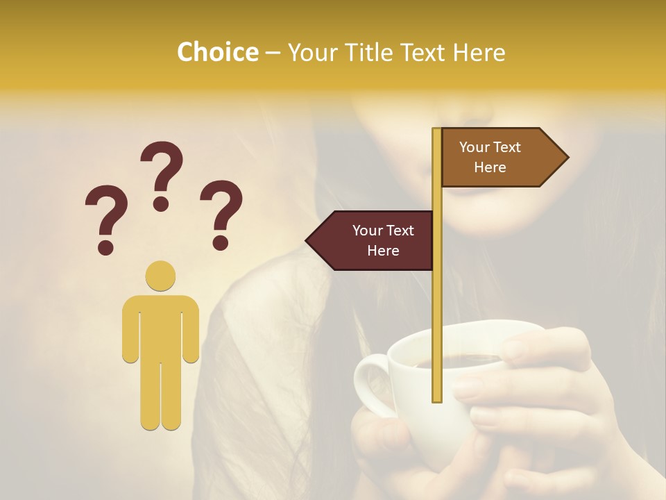 Girl Aromatic Caucasian PowerPoint Template