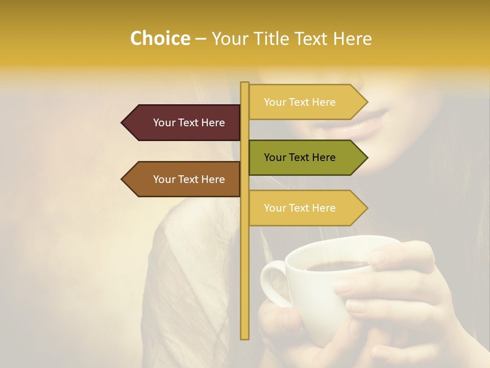 Girl Aromatic Caucasian PowerPoint Template