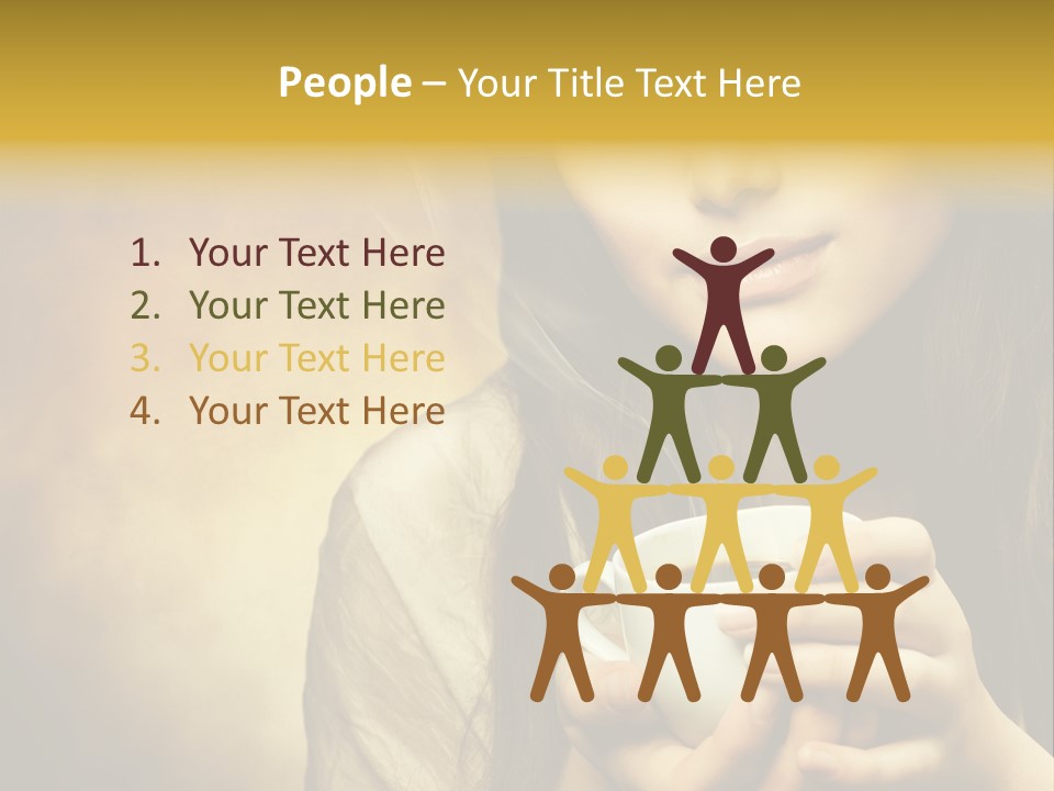 Girl Aromatic Caucasian PowerPoint Template