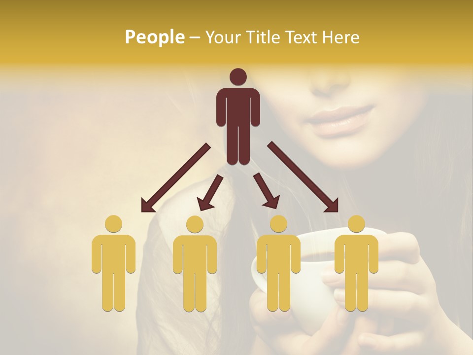 Girl Aromatic Caucasian PowerPoint Template