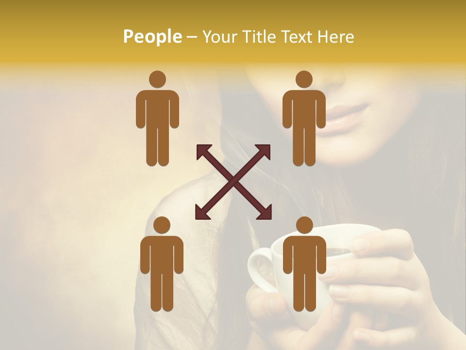 Girl Aromatic Caucasian PowerPoint Template