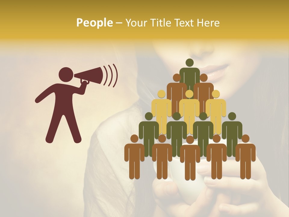 Girl Aromatic Caucasian PowerPoint Template