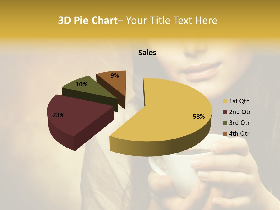 Girl Aromatic Caucasian PowerPoint Template