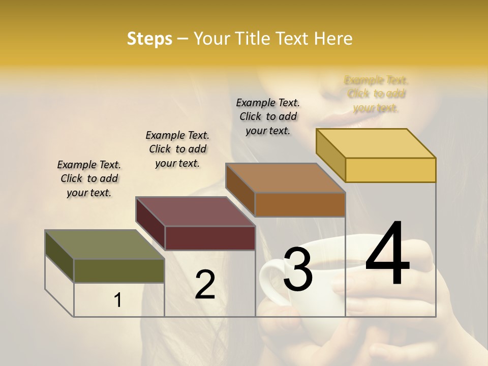 Girl Aromatic Caucasian PowerPoint Template