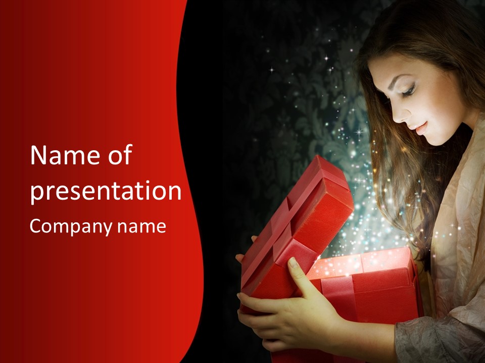 Concept Present Gifts PowerPoint Template